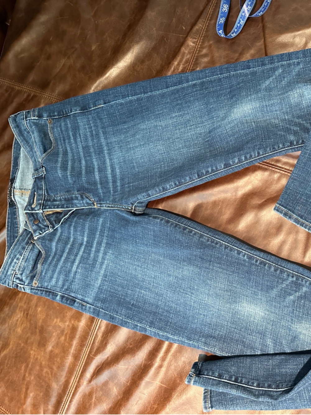 Lucky Brand Women's Skinny Jeans in Faded Blue Denim